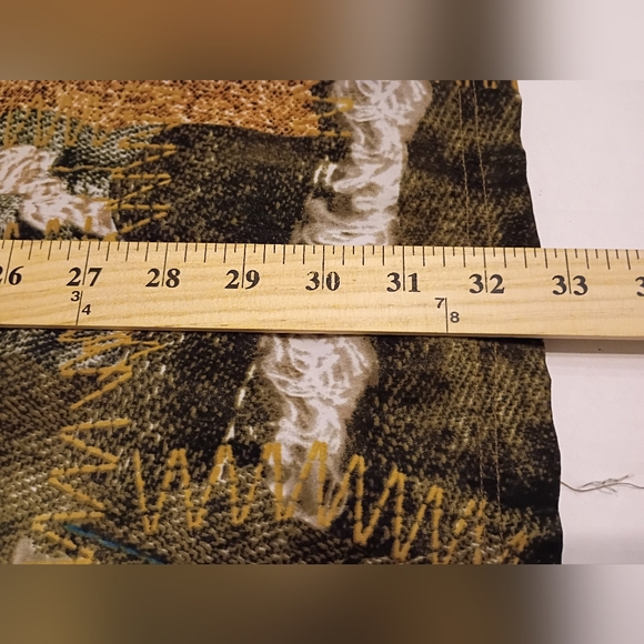 VTG Stardom Men's Patchwork Baggy Suit in Green and Brown Sz L - Picture 10 of 11